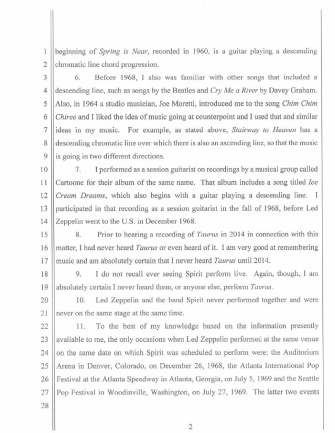 Declaración de Jimmy Page página 3