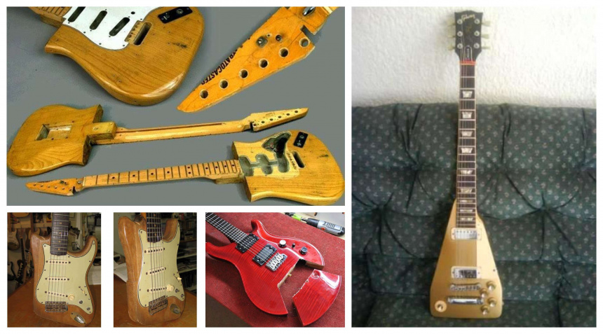 Guitarras cortadas salvajemente