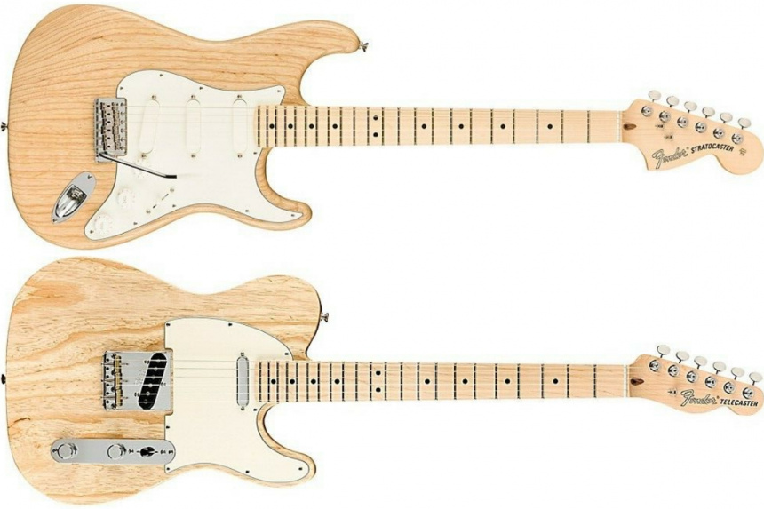 Raw Ash Tele Strat front