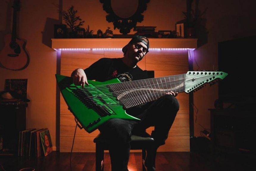 Mountain Dew Guitarra de 20 cuerdas