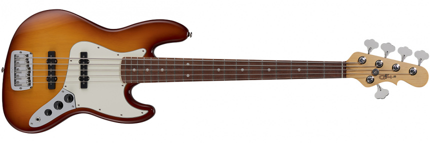 G&L Fullerton Deluxe JB-5 Old School Tobacco Sunburst