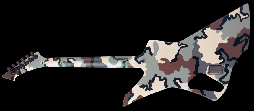 Trasera de la ESP James Hetfield Snakebyte Camo