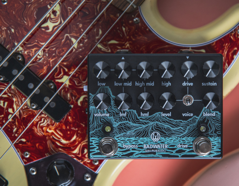 Walrus Audio Badwater junto a bajo