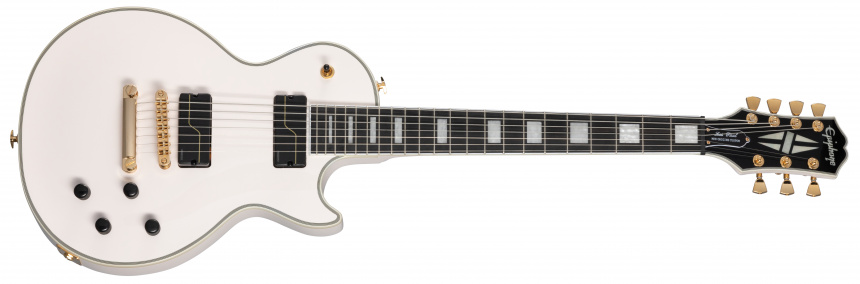 Epiphone Matt Heafy Les Paul Custom Origins 7 cuerdas en blanco
