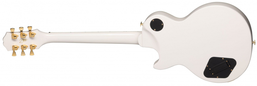 Trasera Epiphone Matt Heafy Les Paul Custom Origins Electric Guitar en Bone White