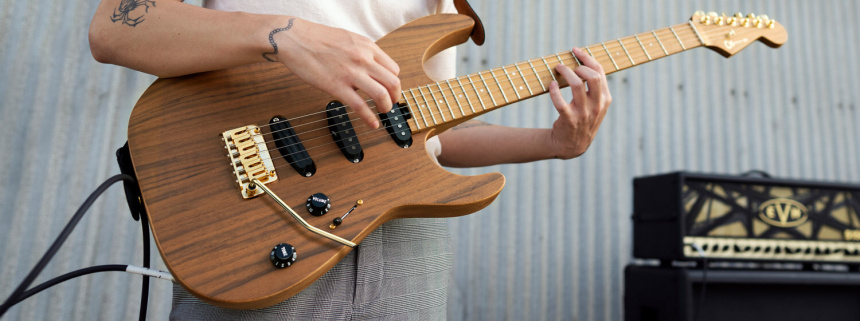 Banner Charvel Pro-Mod DK22 SSS 2PT CM Mahogany with Walnut