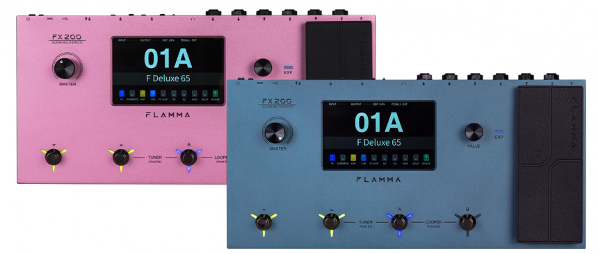 Flamma FX200 en azul y rosa