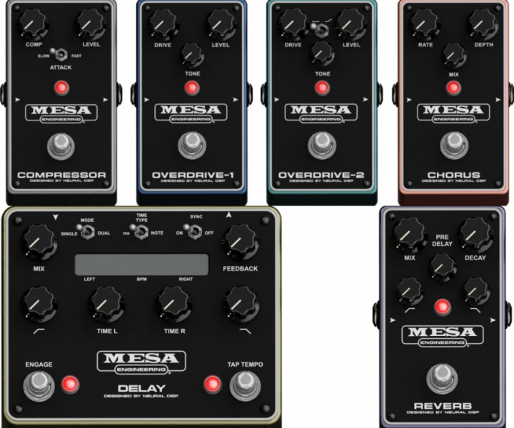 Pedales incluidos en el Neural Mesa Boogie Mark IIC+ Suite