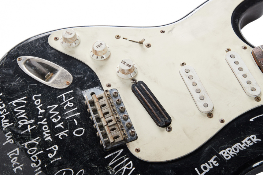 Puente de la de la Fender Stratocaster destrozada