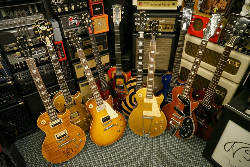 Colección de guitarras