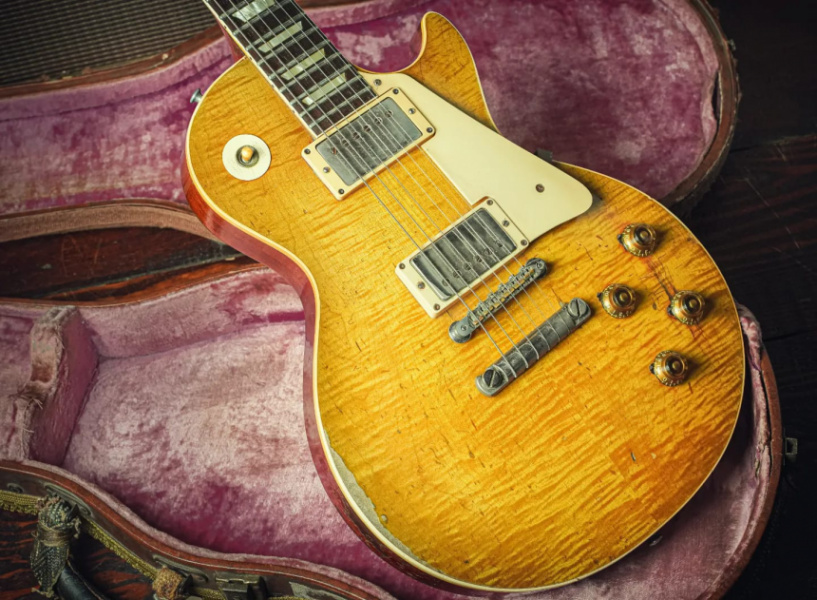 Gibson '59 Les Paul Burst en estuche