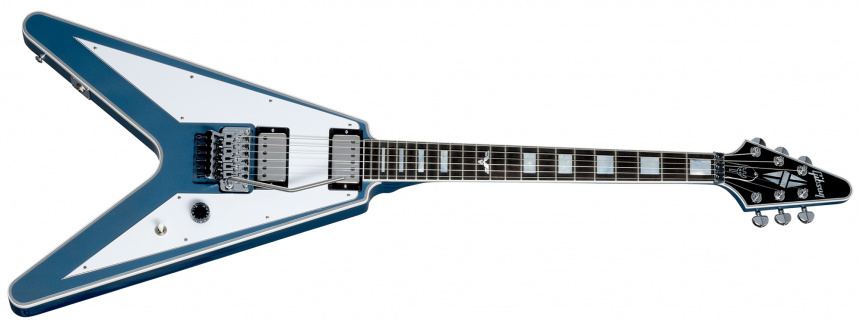 Frontal de la Gibson Richie Faulkner Flying V Custom