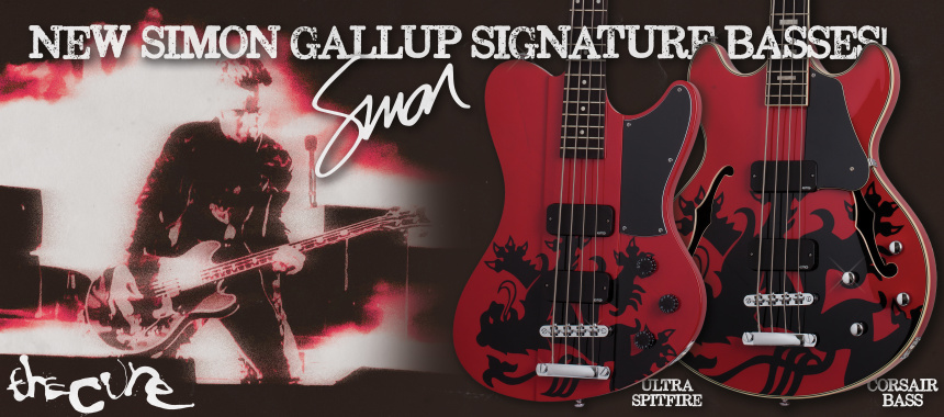 Nuevos bajos Schecter de Simon Gallup