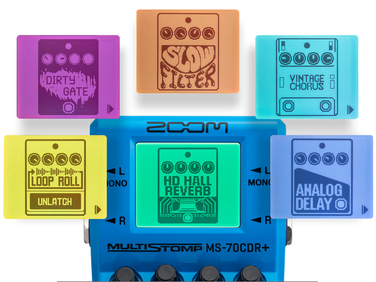 LCD con diferentes colores del Controles del Zoom MS-70CDR+