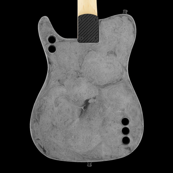 Trasera de una Dr. Hengstermann Guitars