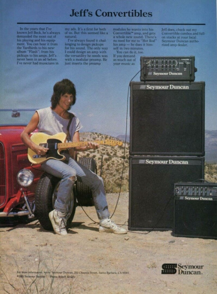 Jeff Beck con el Seymour Duncan Convertible