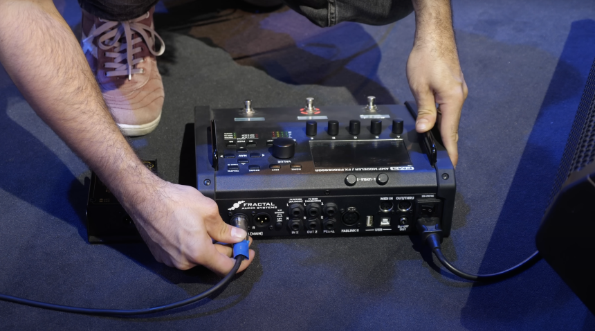 Pedalera de emulación con XLR