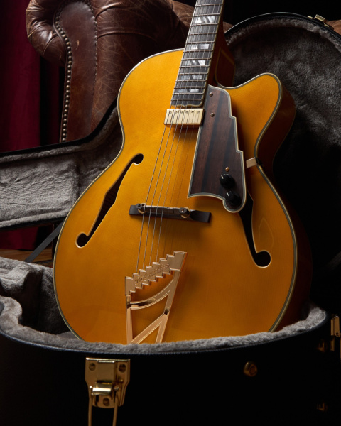 Cuerpo de la D'Angelico Excel 16 en Amber