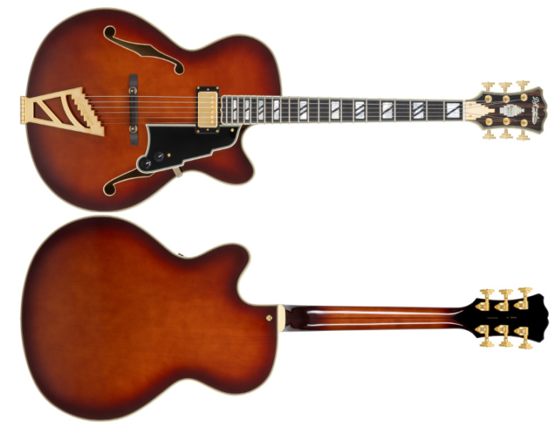 D'Angelico Excel 16 en Amaretto Burst