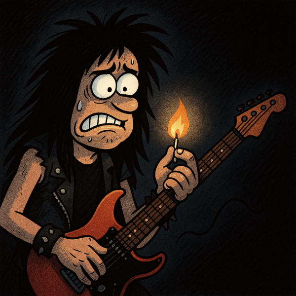 Guitarristas en el apagón