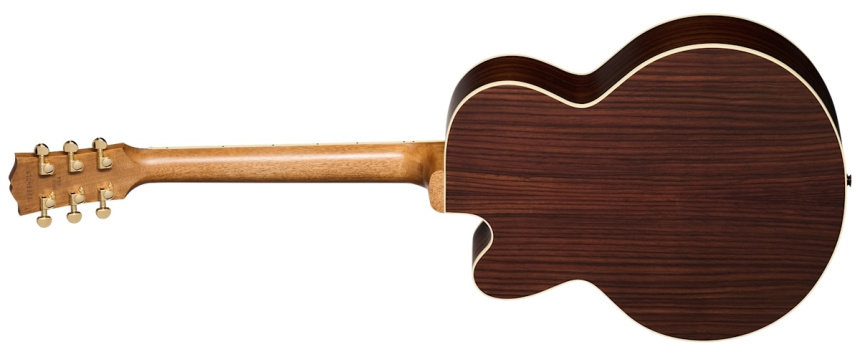 Trasera de la Gibson Parlor Rosewood EC