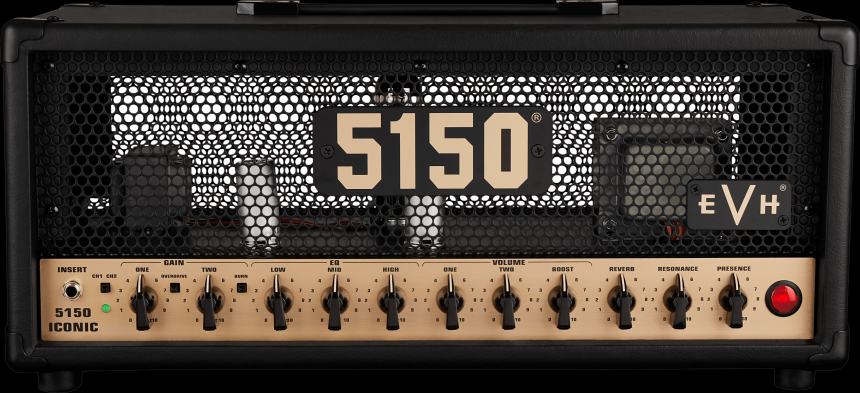 Panel frontal del EVH 5150 Iconic 15W EL34 Top