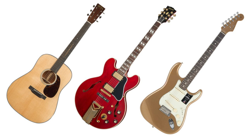 Martin, Gibson y Fender