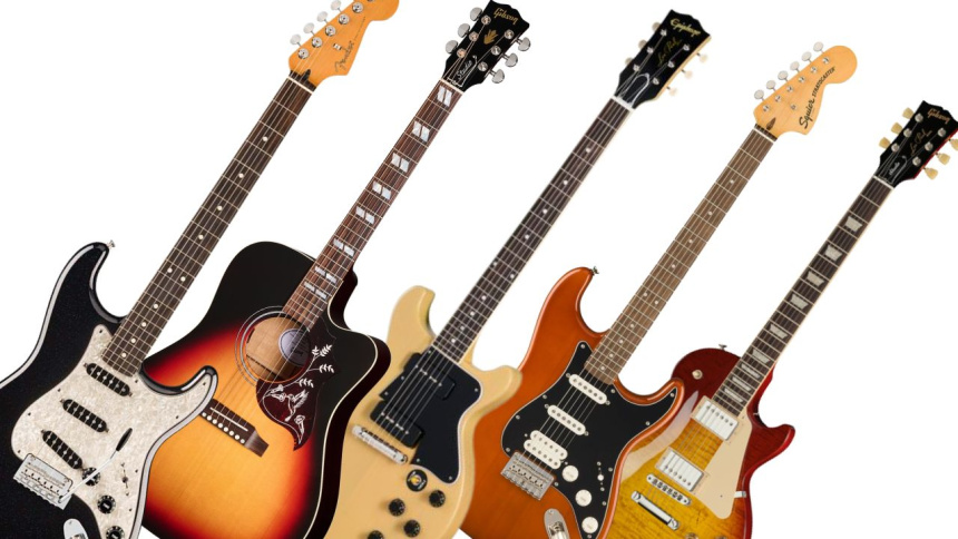 Gibson, Fender, Squier y Epiphone