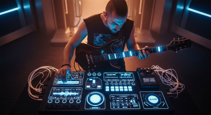 Guitarrista futurista