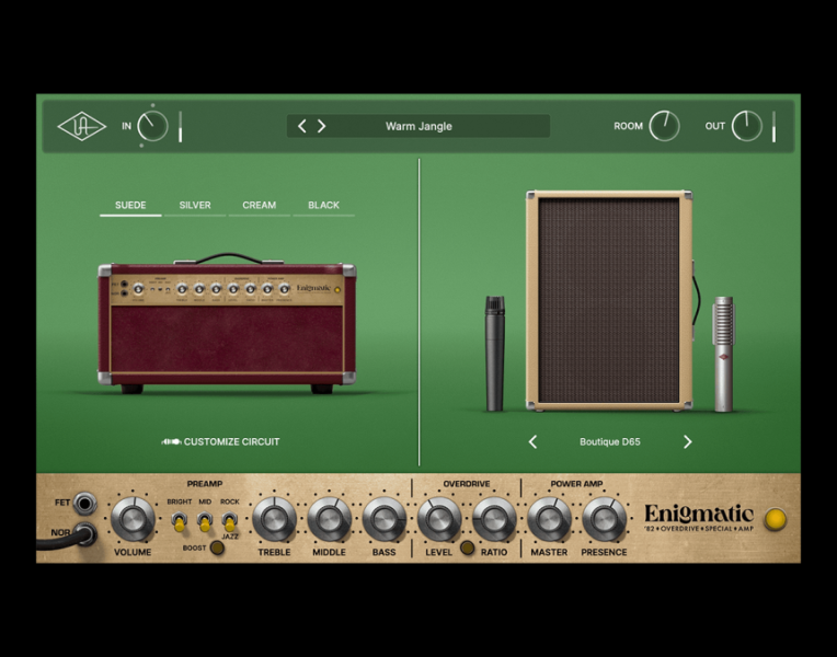 UAD Enigmatic '82 Overdrive Special Amp Suede