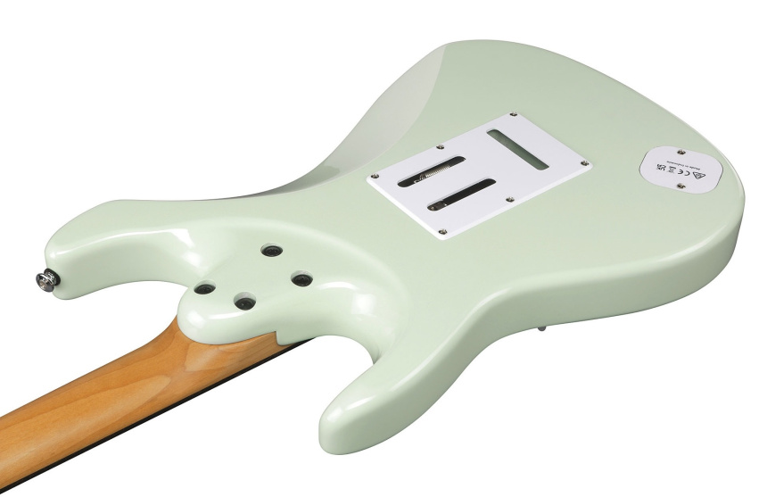 Parte trasera de la Ibanez LM10-MGR Luca Mantovanelli Signature