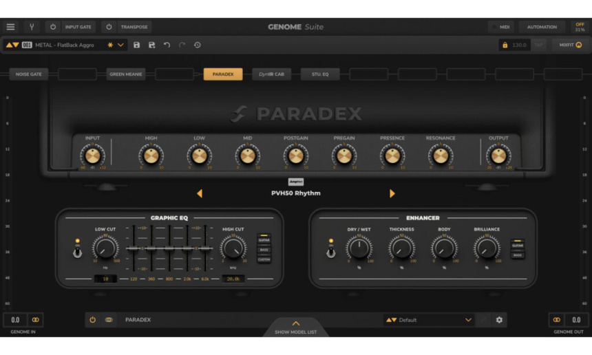 Two Notes Genome 2.0 Paradex