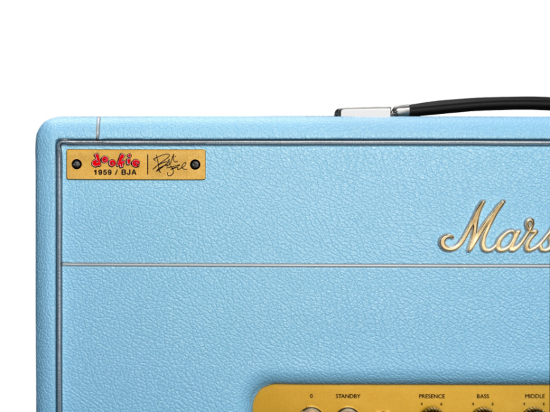 Placa del Marshall 1959BJA Artist Signature