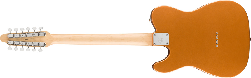 Trasera de la Squier Paranormal Troy Van Leeuwen Telecaster XII