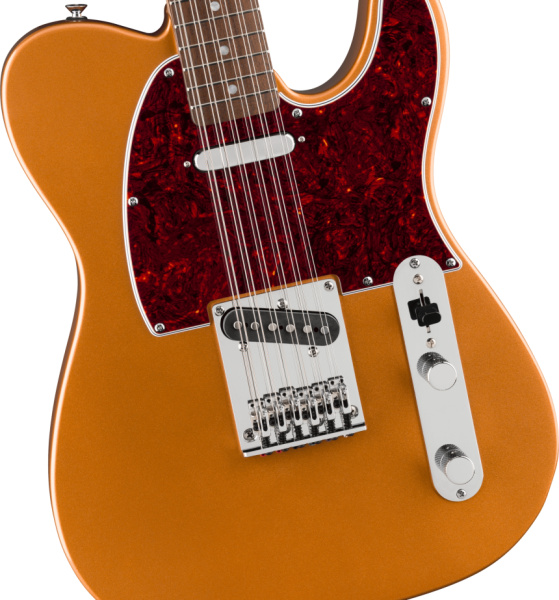 Puente de la Cuerpo de la Trasera de la Squier Paranormal Troy Van Leeuwen Telecaster XII