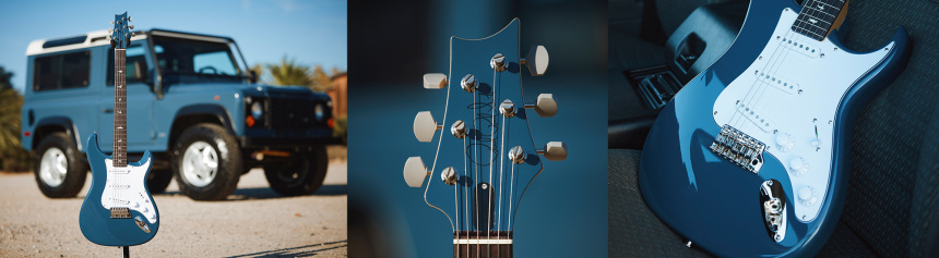 Detalles de la PRS Silver Sky Defender Limited Edition en Arles Blue