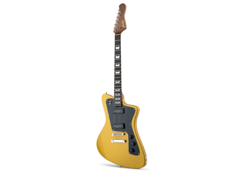 Guitarra eléctrica Baum Wingman VEGA con acabado Amber Gold