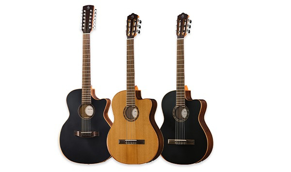 Harley Benton CLG-70SR CE 12 SBK de 12 cuerdas y las dos versiones de la Crossover, natural y negra
