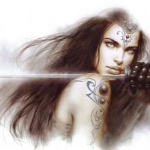 sword and woman