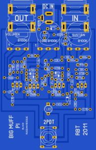 Big Muff Pi-Black Russian 2pdt on board+layout.JPG