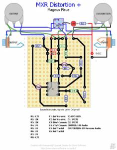 Mxr distortion 3 схема