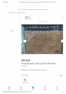 Amplificador de guitarra Fender de segunda mano por 150 EUR en Ripollet en WALLAPOP.jpg