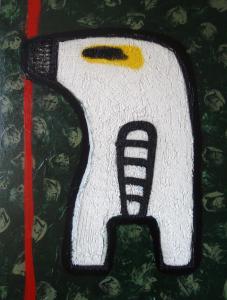 Oso polar Técnica mixta sobre tabla 50 x 61 cm..JPG