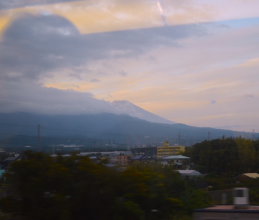 Monte Fuji desde el tren bala