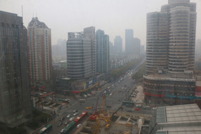 Vista de Hangzhou desde el hotel Holiday Inn