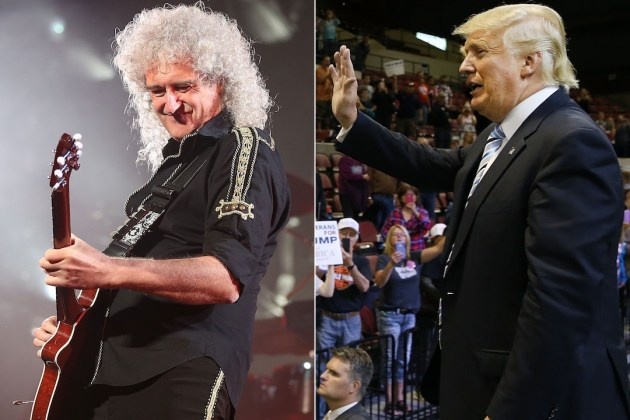 Brian May y Donald Trump