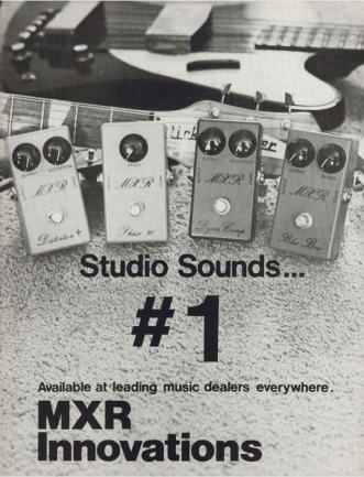 Anuncio de MXR de 1974