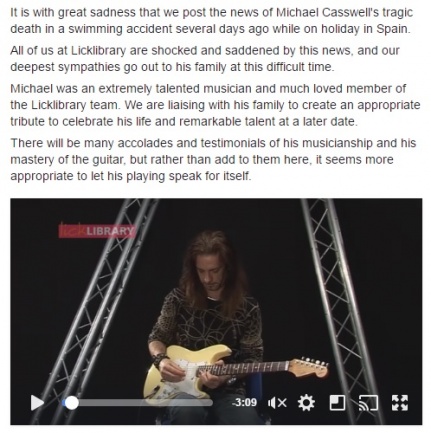 Comunicado de Lick Library