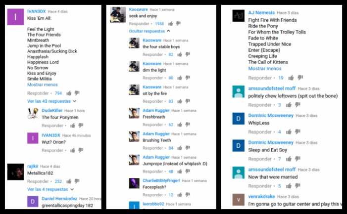 Comentarios Kill 'em All