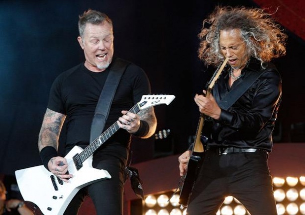 James Hetfield and Kirk Hammett